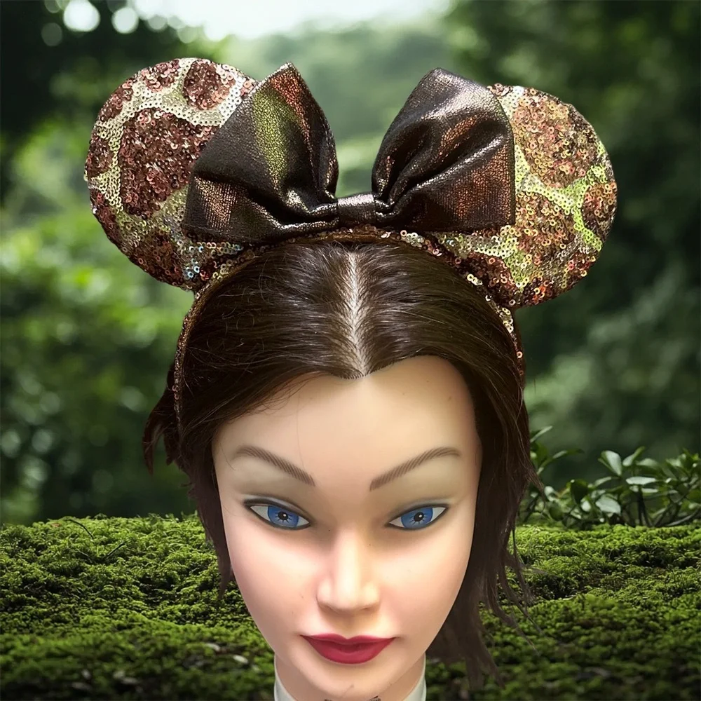 Disney Brown and Gold Kids Mouse Ears Headband